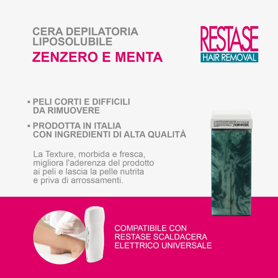 Cera liposolubile roll on zenzero menta - immagine 2