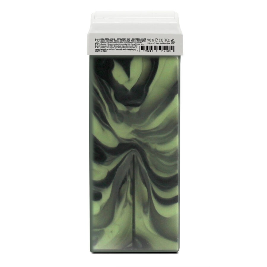 Cera liposolubile roll on azulene e clorofilla