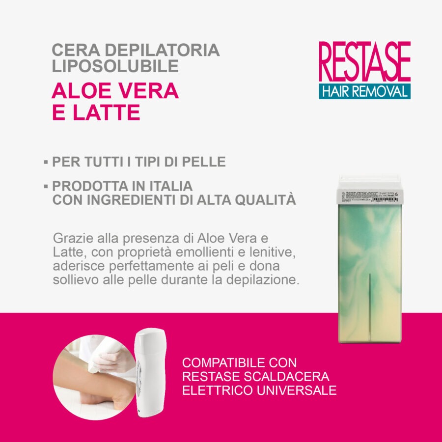 Cera liposolubile roll on aloe e latte - immagine 4