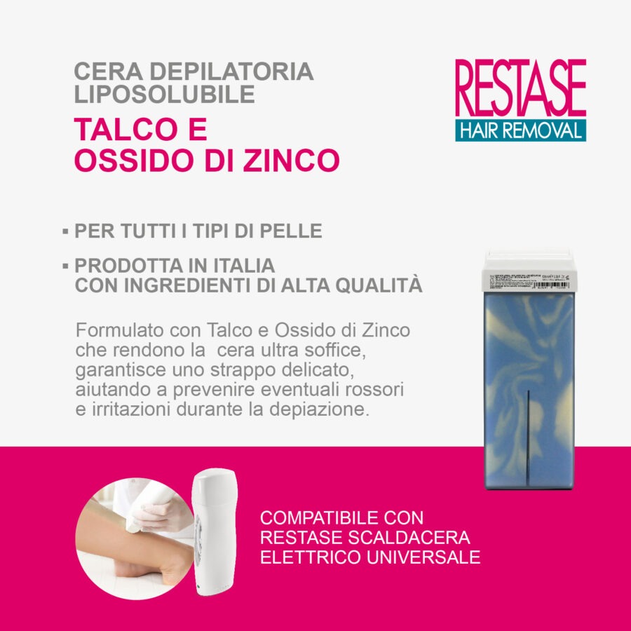 Cera liposolubile roll on talco e zinco - immagine 3