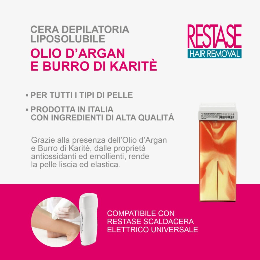 Cera liposolubile roll on argan e karite - immagine 3